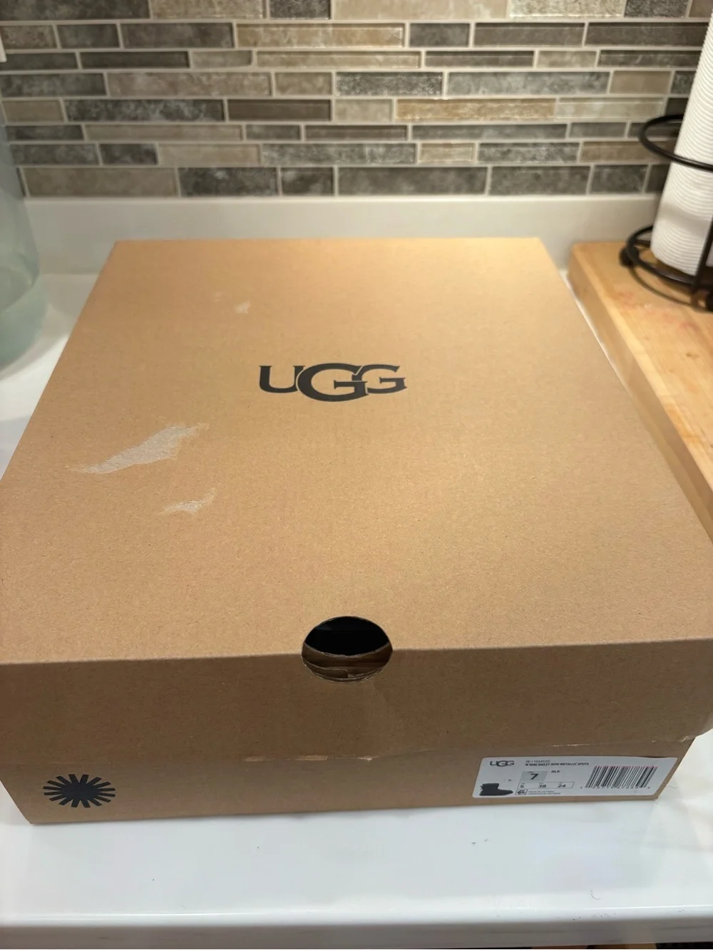 UGG Black Sparkle Short Suede Bailey Boot with Bow-New!
